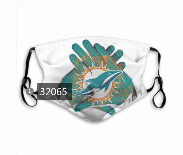 NFL 2020 Miami Dolphins 105 Dust mask with filter->nfl dust mask->Sports Accessory